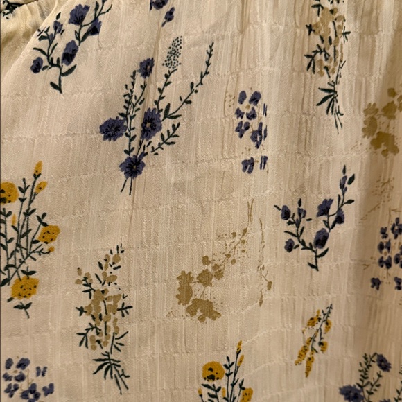 ba&sh Cream and Blue Floral Blouse - Picture 7 of 8